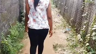 Miss F pussy fucked after a good walk around