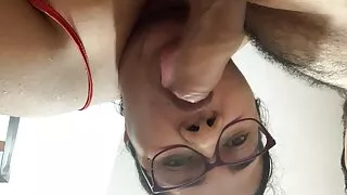 Colombian big ass sucking deliciously her Mexican lover