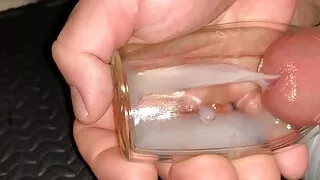 Small Penis Cumming In A Little Bottle