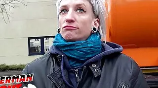 German Scout - Anorexic Punk Teen Luna Pickup For Pov Casting Fuck