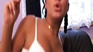 Round ass babe from Germany loves warm cum inside her hungry mouth