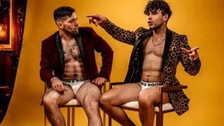 Julian Brady & Joseph Castlian in BTS - Joseph - Julian