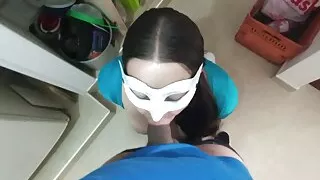 My Stepsister Blows Me While She Does The House Chores