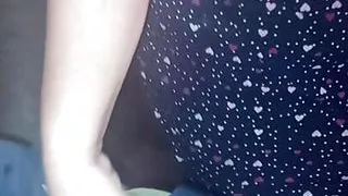 The naughty mom gave me a handjob