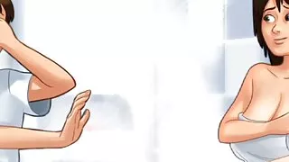 Summertime Saga - He Masturbates To His LANDLADY and Got Caught - Gameplay #30