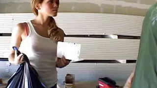 Amazing body babe from Germany pleasing a cock with her pierced pussy