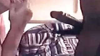 Cuckolds secret Mature wife with 2 BBC Cuck husband watching