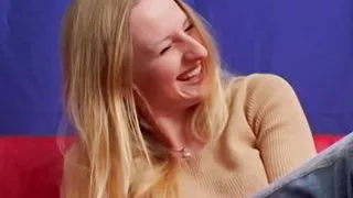 An amazing blonde girl from Germany loves riding a hard cock