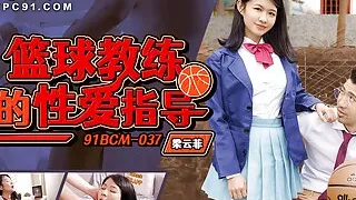 Innocent Asian Schol Girl Is Pounded By Her  Fitness Coach and Cum in Mouth