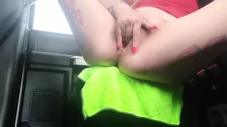 New Truck Gets Broken In With Lots Of Squirting In Parking Lot!