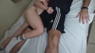 Slut Stepdaughter Woke Up Her Stepdad Sucking His Cock