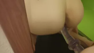 A Mirror And Toy And A Slut