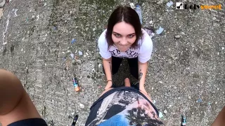 Naughty Girl Gave A Little Blowjob And Wanted Sex (graffiti)