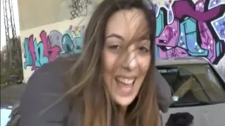 Billige Schnalle Draussen Auf Dem Benz Durchgerammelt