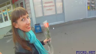 Lovable Brunette Doll Enjoys Fang In Her Slit