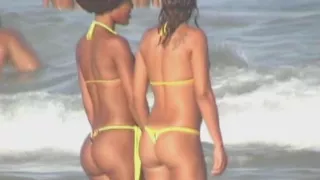 Two beauties on the beach - GNDBeachVideos