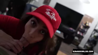 Pizza Planet Delivery Girl Works Hard For Her Tip - Kawaii Girl