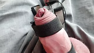 Electro cum sex toy. Cum a lot of cum. Free hands. Nice cum.