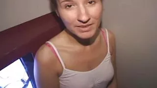 Preachers Daughter Sheltered Girl Enjoys SUCKING DICK in Glory Hole as Acne faced shy bitch!