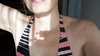 Aurora Willows Daily Mobility in sexy bikini, heals lower back pain, give it a try.