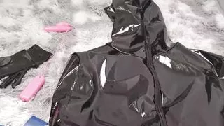 NANA Bodysuit and pvc sleepingsack bondage