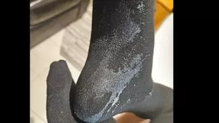 Footjob ends in funcking whit my panties on. Part 2