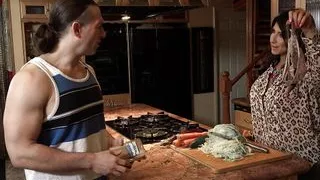 Lonely Big Tits Step Mom Raven Heart Squirts on Stepson's Big Cock