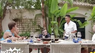 Handsome Men Gather & Start With Drinking A Good Wine And End Up Swapping Cums In Their Mouth - Twink Pop