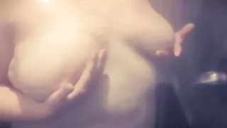 Washing and playing hot juicy boobs