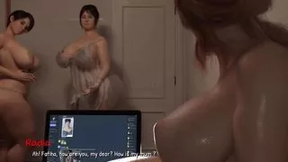 Metf #35 - Nabile woke Radia up with licking her pussy ... Nabile fucked Kanza in the bathroom ... Kanza gave Said a blowjob.