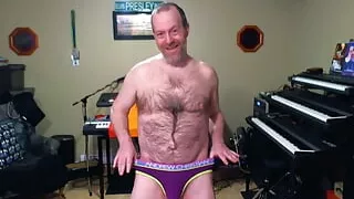 faggot Blair EXPOSED in Purple undies