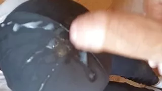 Young sucker and cum fountains from daddy 's big dick !