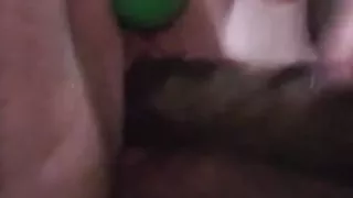 BBW Playing with her new 9in Black Dildo