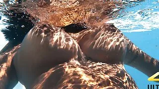 Sensational Venezuelan in Poolside Swim Session