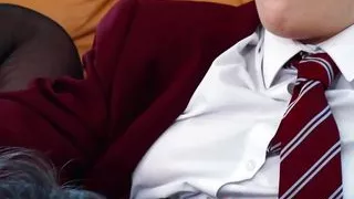 Teenager gets her pussy eaten and sucks cock