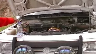 A sexy brunette teen from Germany gets double penetrated