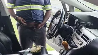 OMG!!! Female customer caught the food delivery guy  jerking off on her caesar salad