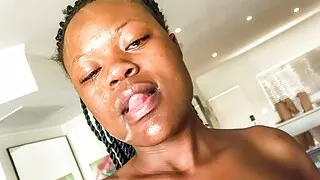 Ebony Facial Cumshot After Interracial Fake Casting Sex Tape