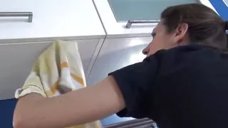 Cleaning the kitchen for Lety Howl