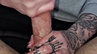 Oily handjob wank 1