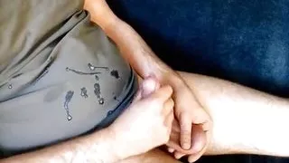 Quick Edging, Ball Stretching, almost Ruined Squirting Cum