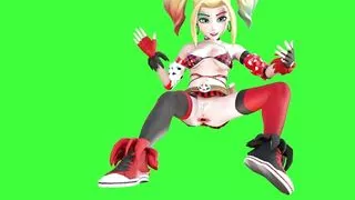 Huge tits Harley Gwen Quinn Tennyson massive anal gape