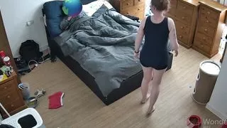 Stepmom sneaks into stepsons bedroom in the morning