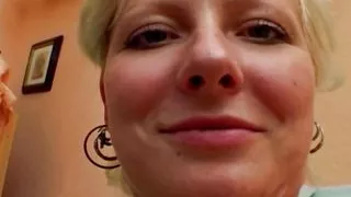 Small titted German blonde gets smashed by an old dude