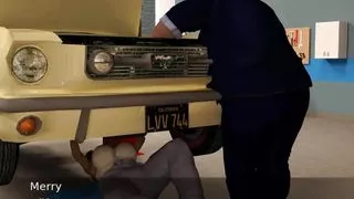 Project hot wife: Sexy MILF stucked under the car- Ep19