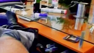 An old German lady with dark hair loves sucking a hard cock