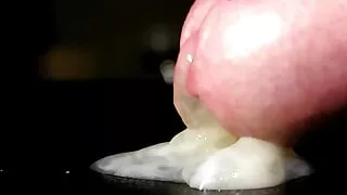 Close up cumshot