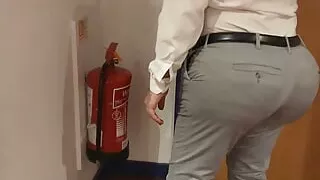 Bubble Butt Guy Walking Around