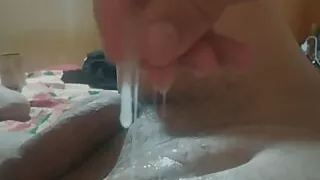 I was all wet with cum after coming four times.