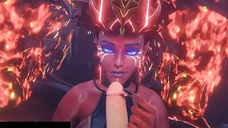 Succubus Queen of Pain Blowjob Work in Progress